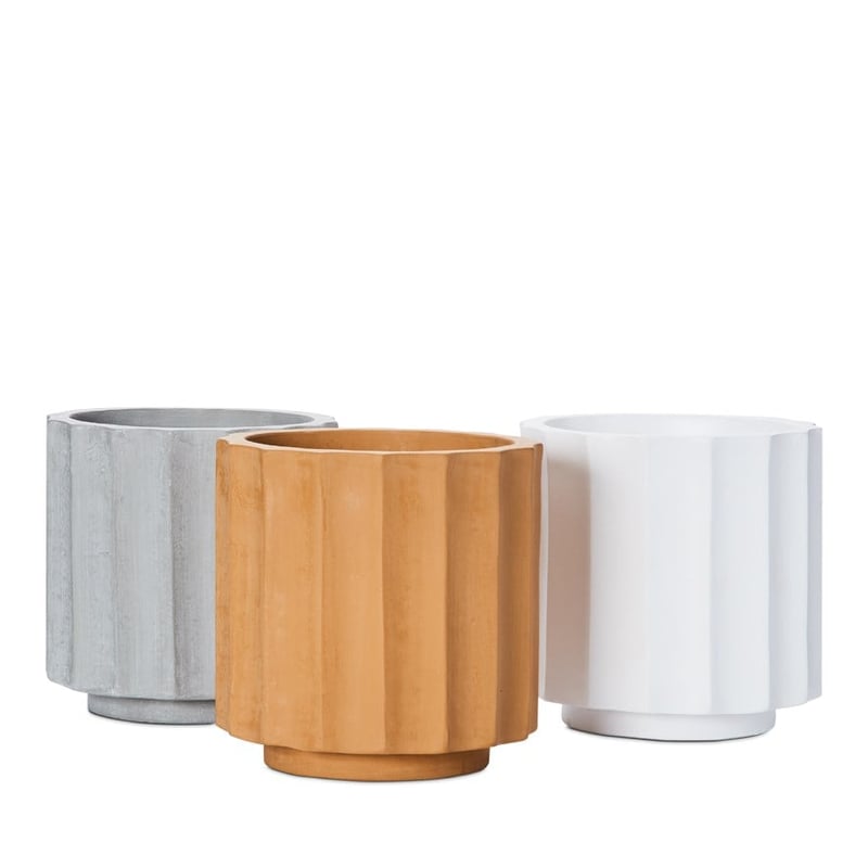 Wide Pleat Mustard Pot