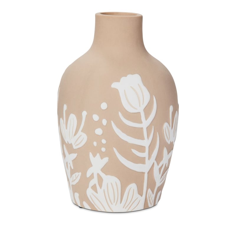 Meadow Flowers White & Sand Vase