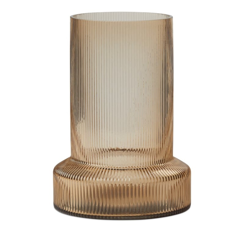 Cubist Amber Glass Vases