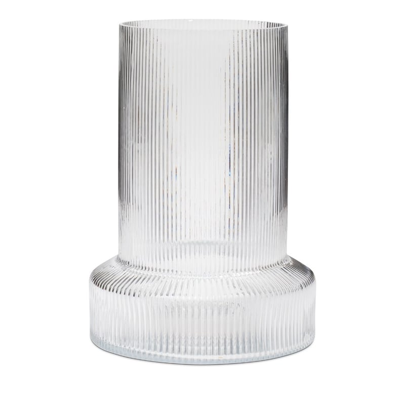 Cubist Clear Glass Vases