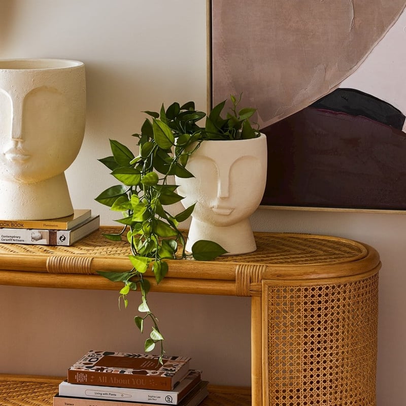 Athena Small White Face Pot