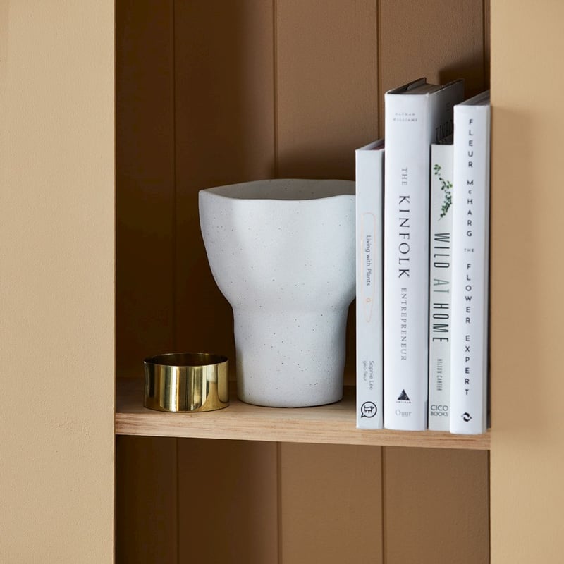 Gemini Medium White Vase