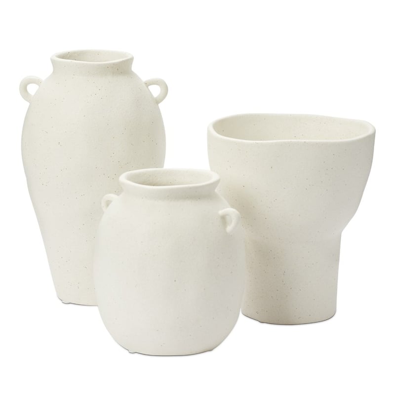 Gemini Medium White Vase