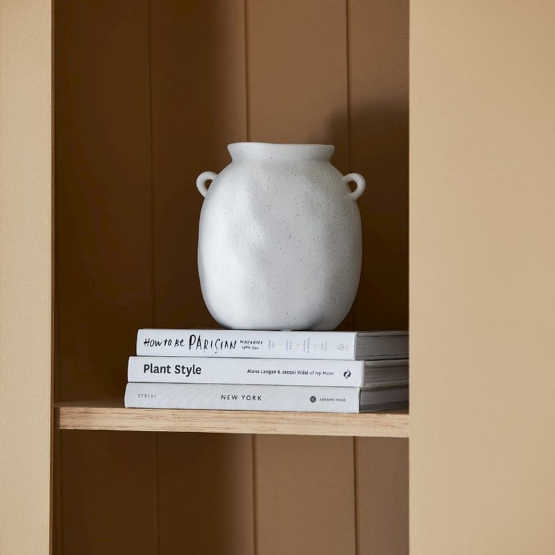 Gemini Small White Vase