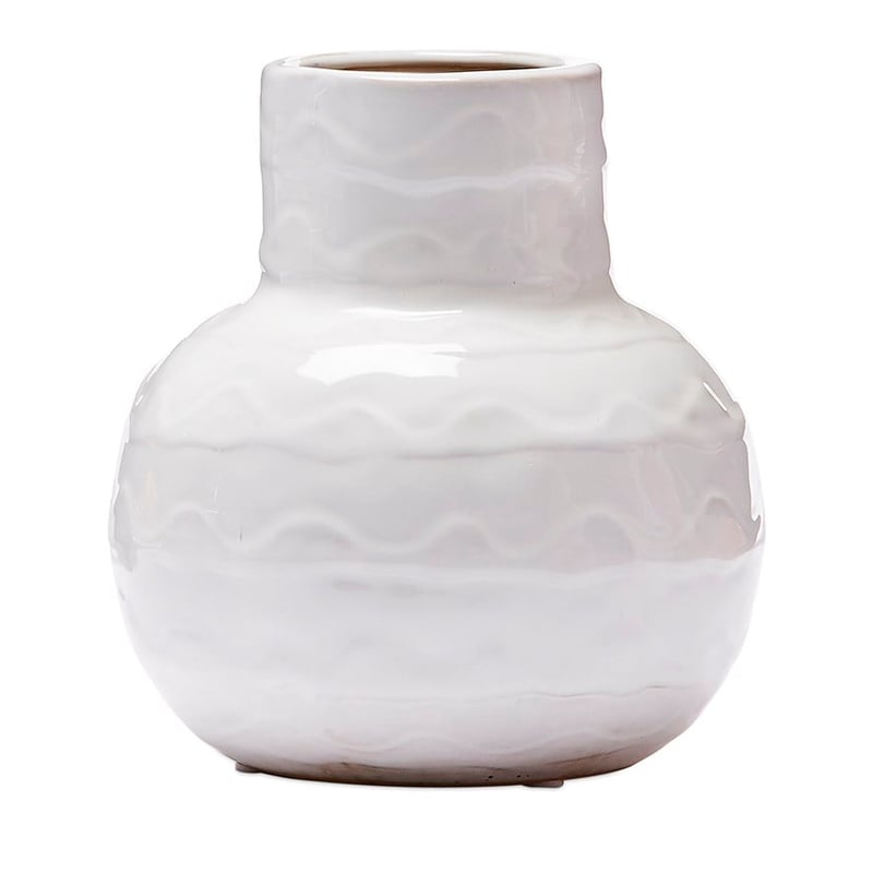 Wave White Vase  