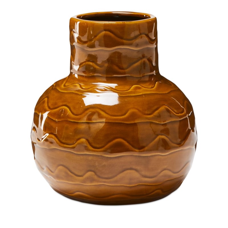 Wave Umber Belly Vase