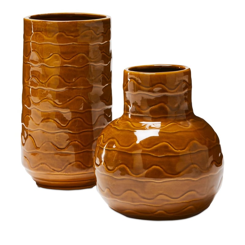 Wave Umber Belly Vase