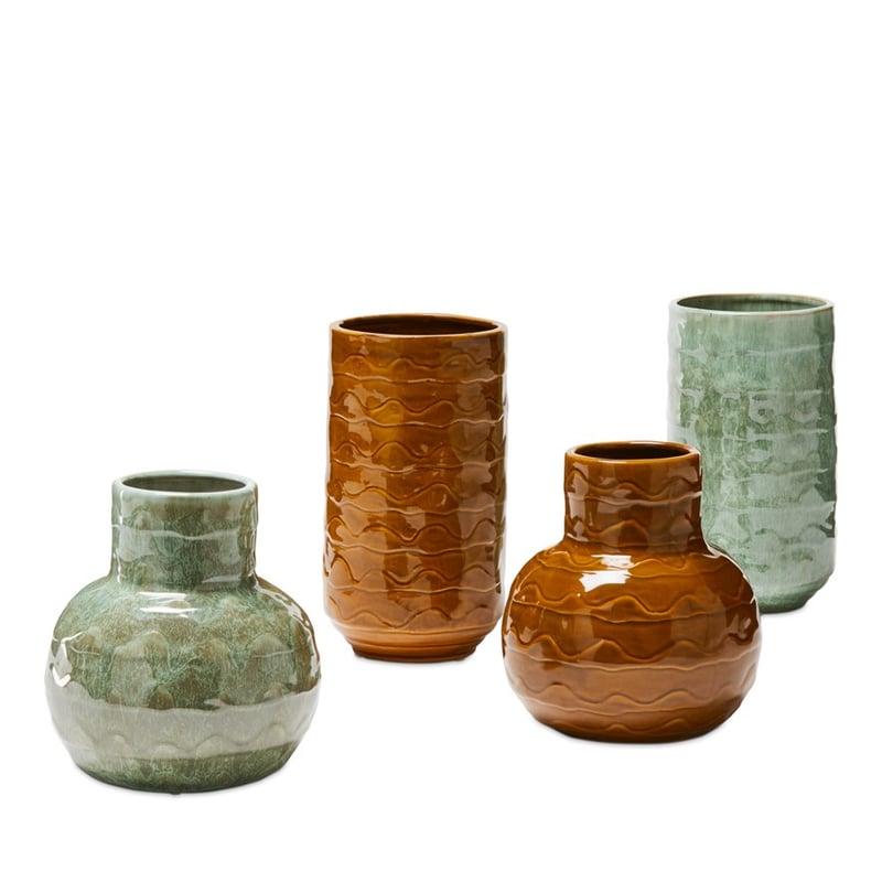 Wave Umber Belly Vase