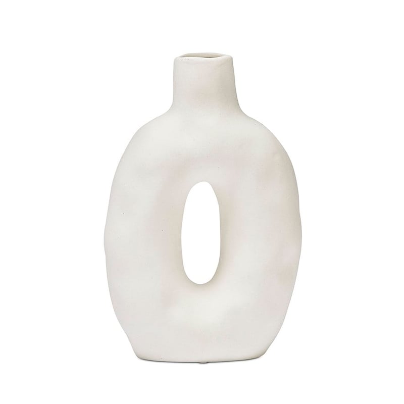 Circle Ring White Ring Vase 