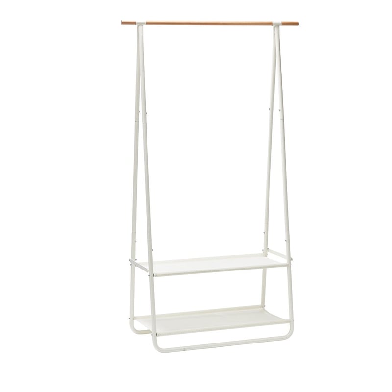 Hamilton White Garment Rack