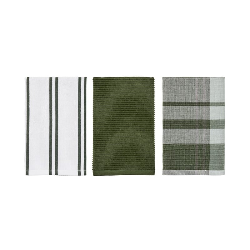 Essential Check Forest Plaid Tea Towels