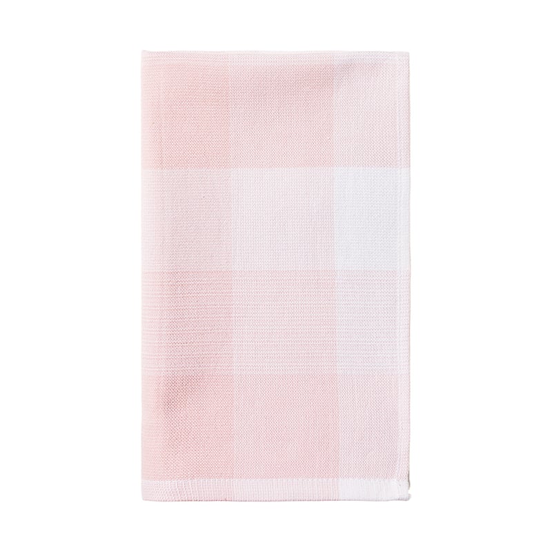 Essential Check Tea Towels Pink