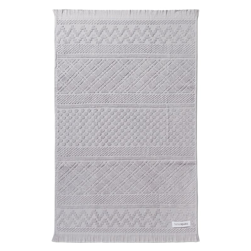 Turin Tea Towel Sage & Dove Grey Pack of 2