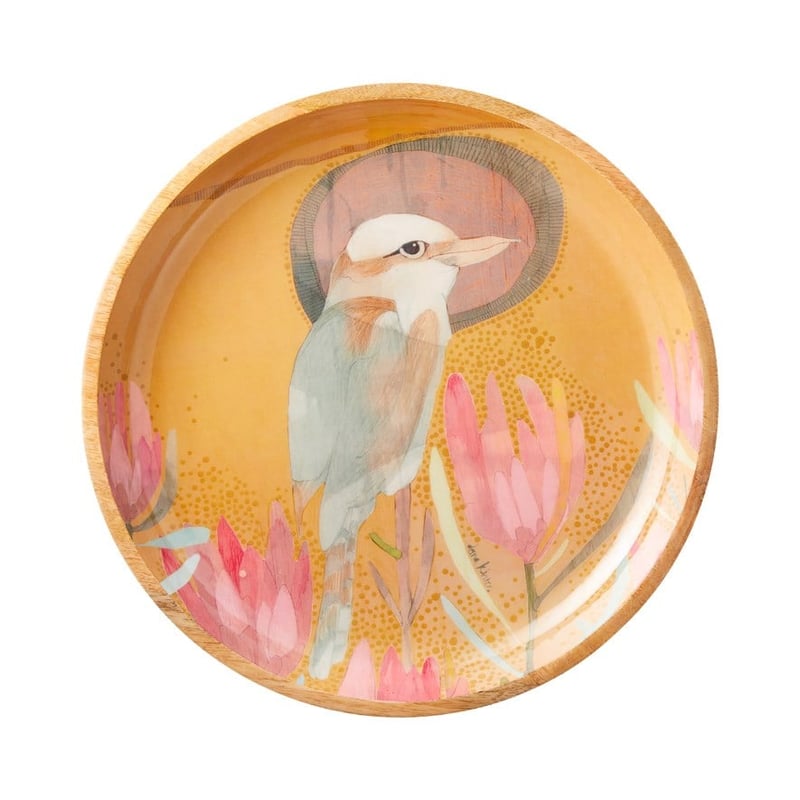 Dana Kinter Mustard Kookaburra Large Bowl 