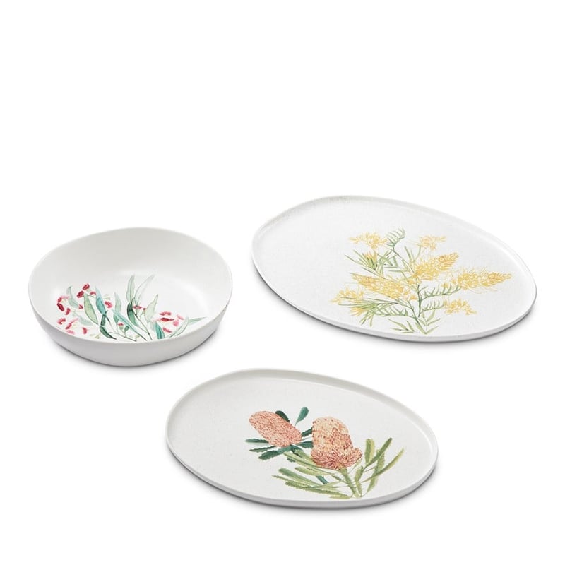 Australian Wild Flowers Servingware