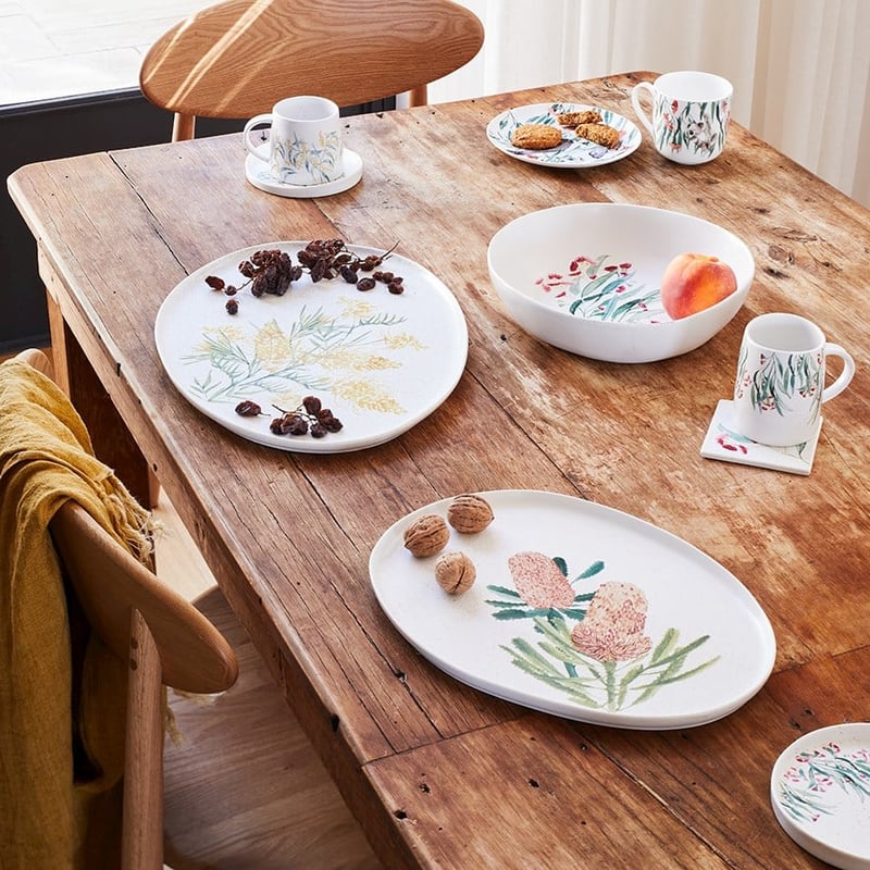 Australian Wild Flowers Servingware