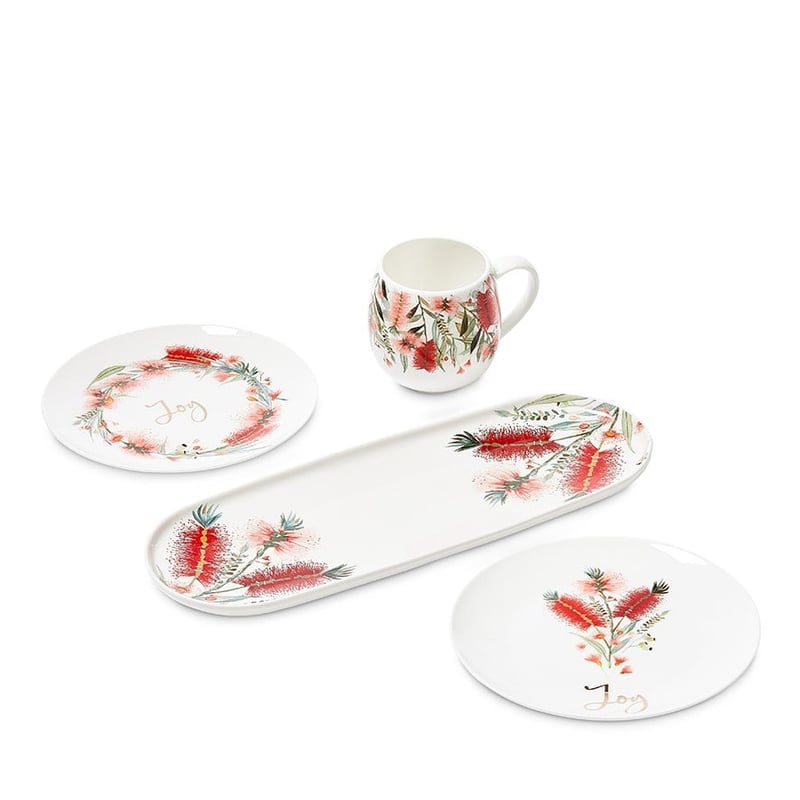 Christmas Servingware Botanical Sprig Plate