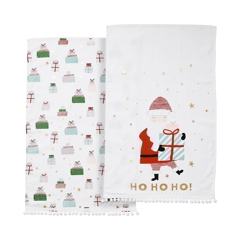 Christmas Santa Tea Towels Pack of 2