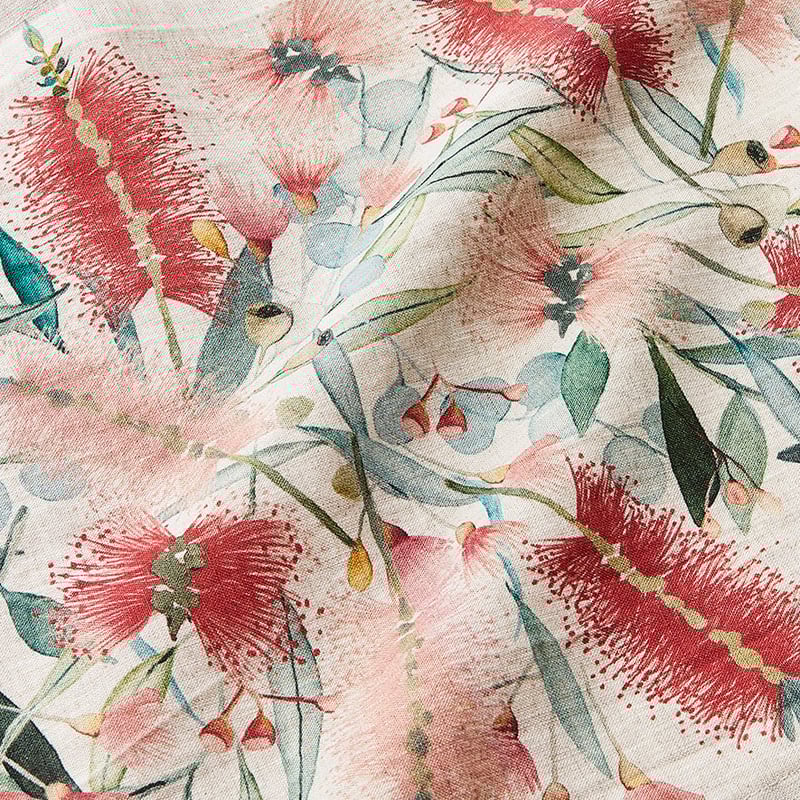 Festive Botanical Natural Table Runner