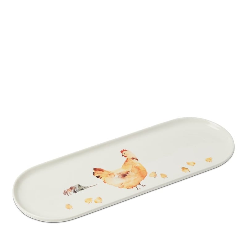 Chicken Collection Brown Tray