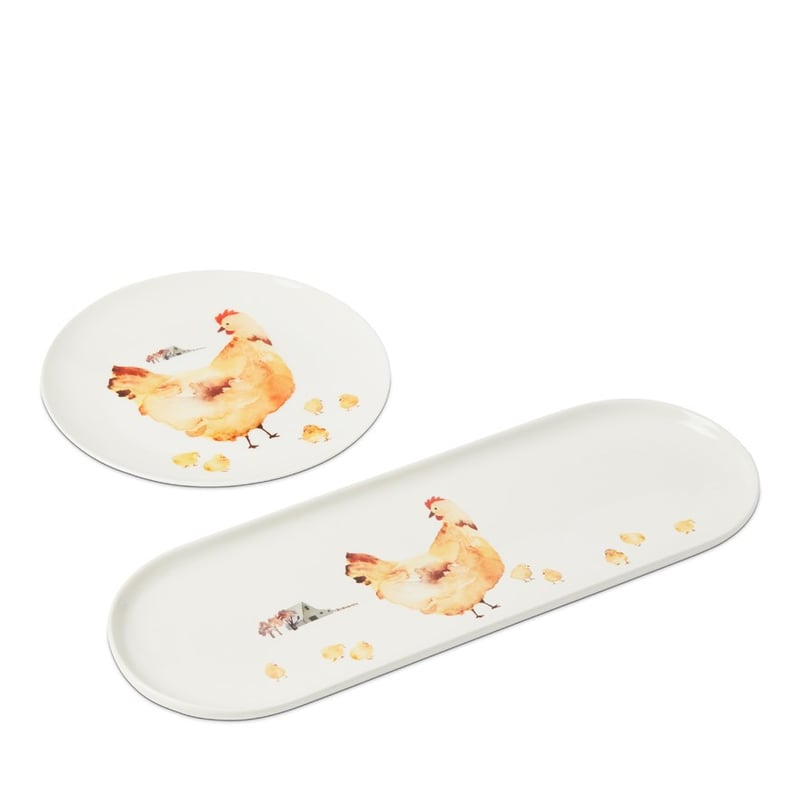 Chicken Collection Brown Plate