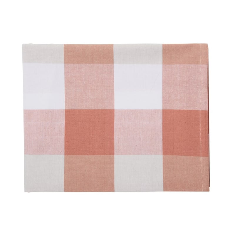 Frankie Pink & Cream Cotton Tablecloth