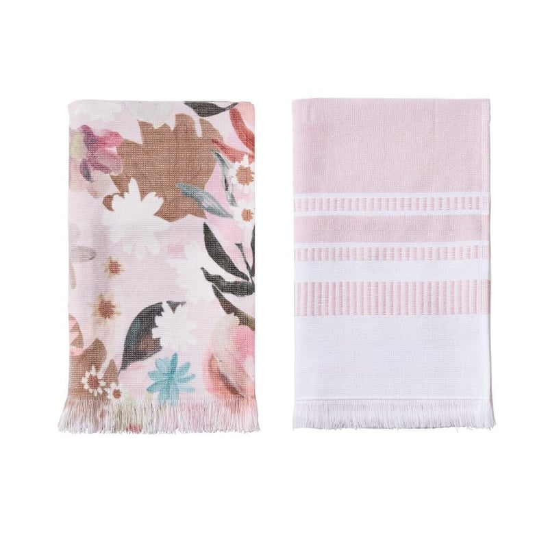 Amber Multi Floral Tea Towel Pack of 2