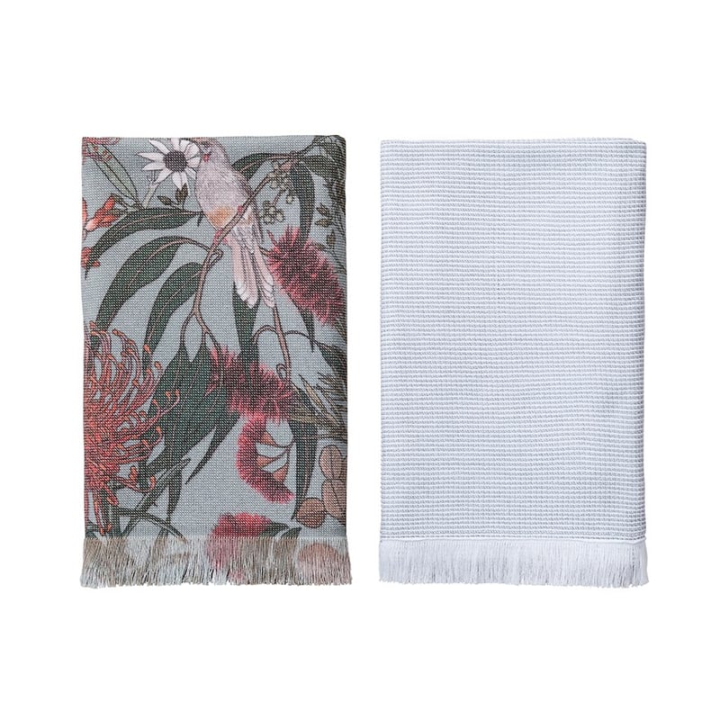 Wattlebird Tea Towel Pack of 2