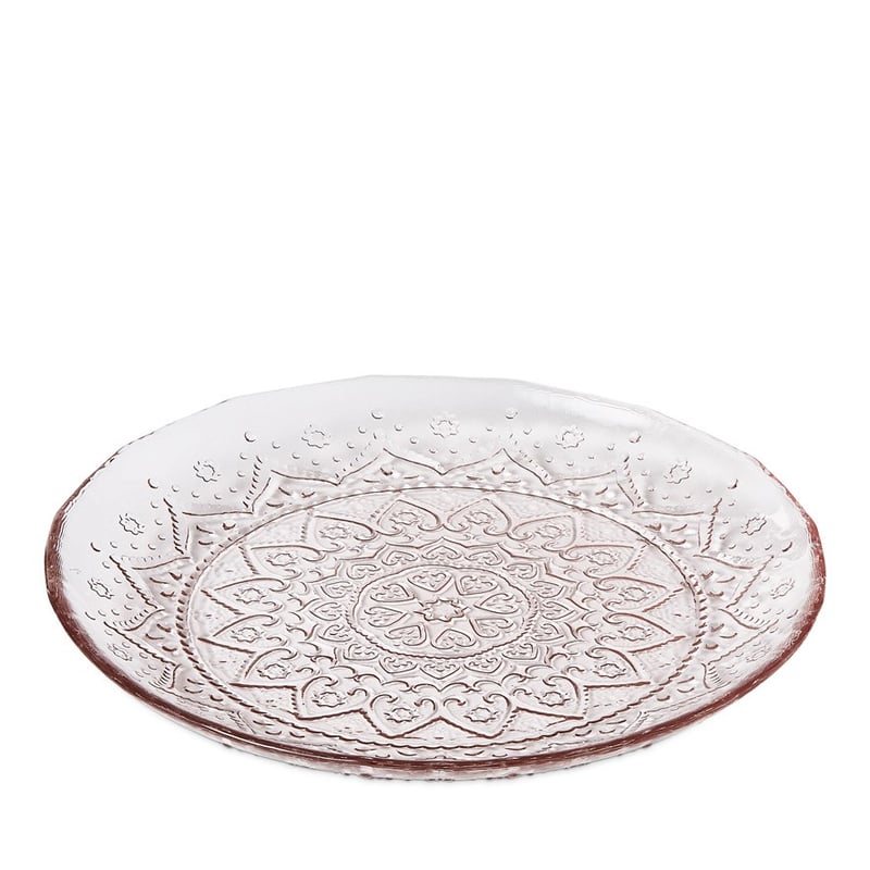 Bombay Pink Glass Plate
