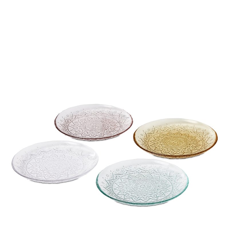 Bombay Pink Glass Plate