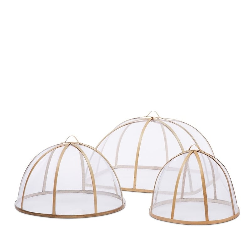 Hanoi White & Natural Rectangle Food Cover  