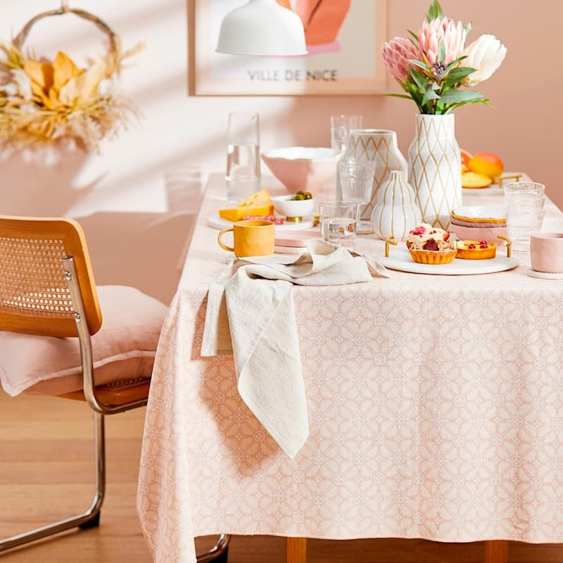 Indian Summer Woodblock Tablecloth