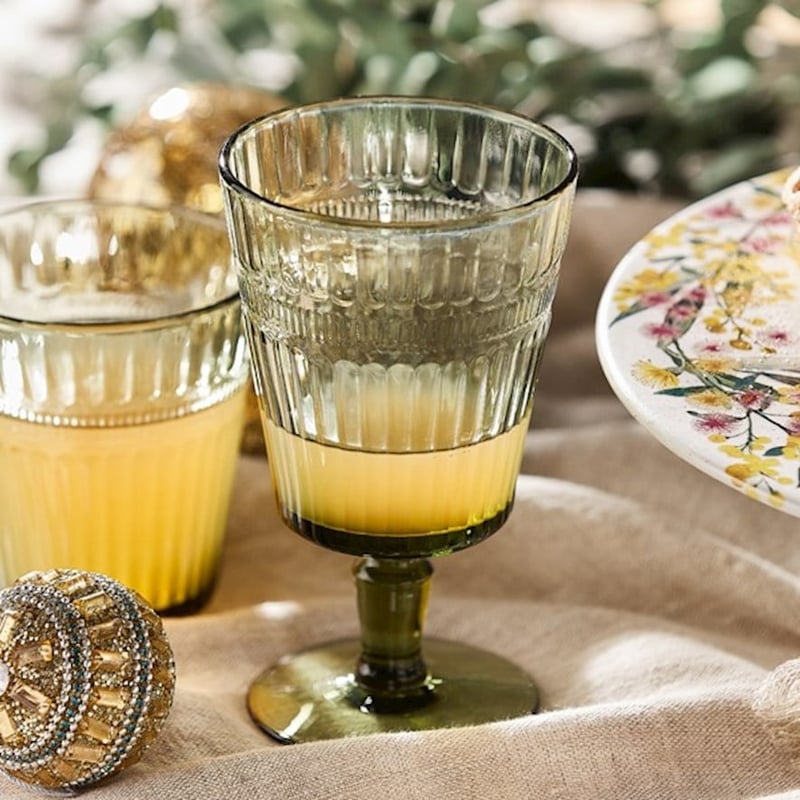 Seville Green Wine Glass