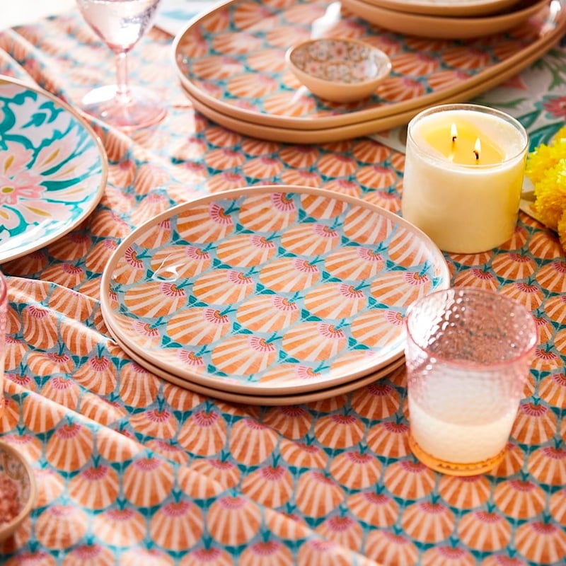 Indian Summer Fan Dinner Plate