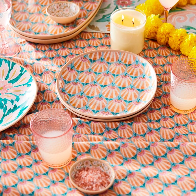 Indian Summer Fan Dinner Plate