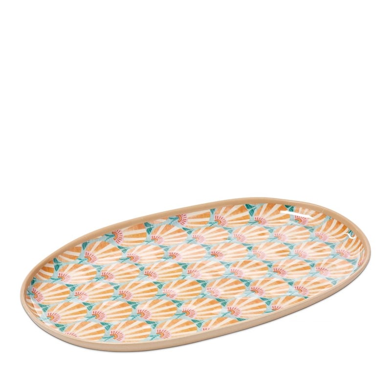 Indian Summer Fan Oval Tray