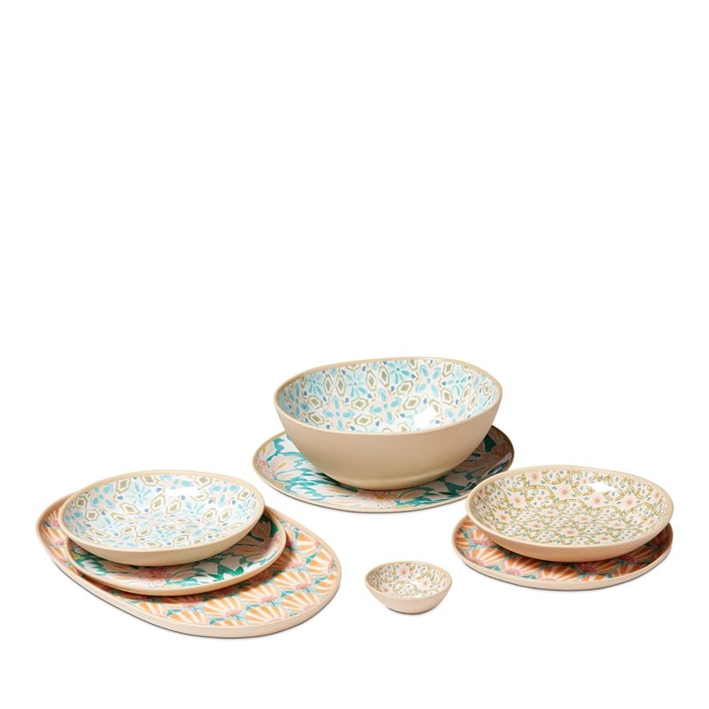 Indian Summer Fan Oval Tray