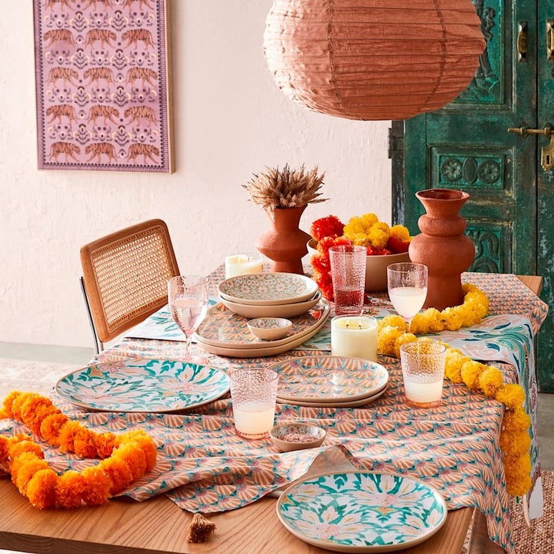 Indian Summer Star Tile Salad Bowl