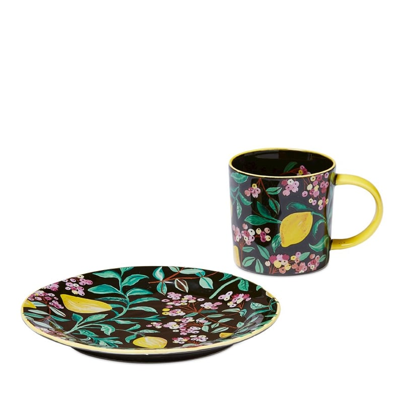 Togetherness Backyard Harvest Black Side Plate