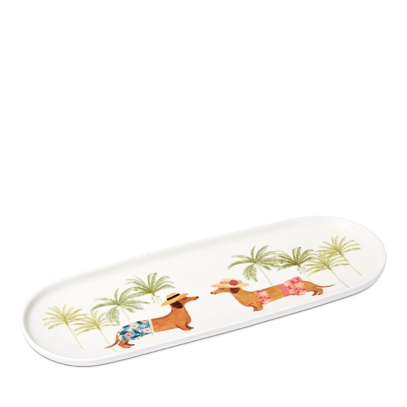 Endless Summer Dachshund Bikinis and Boardies Tray 