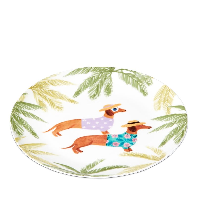 Endless Summer Dachshund Lilac and Teal Rashies Plate