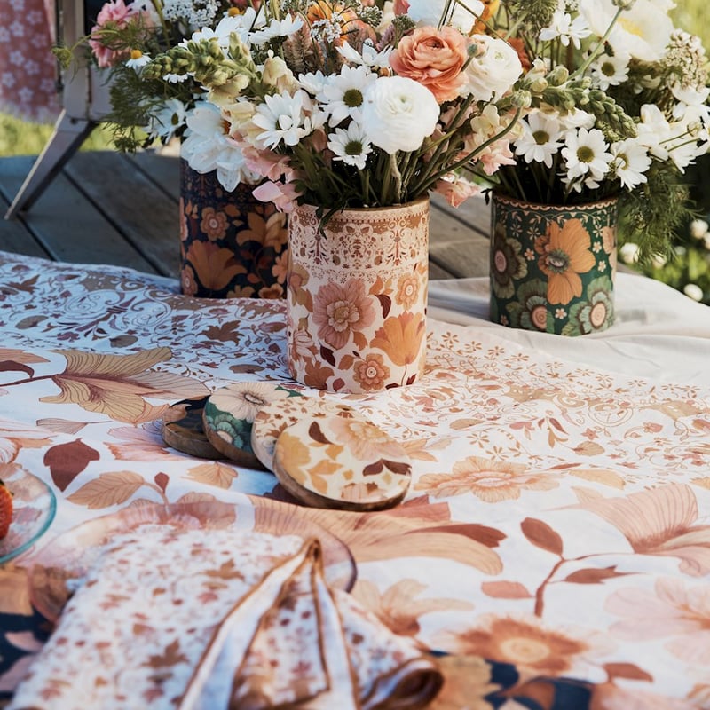 Wandering Folk Linen Table Napkins 2 Pack