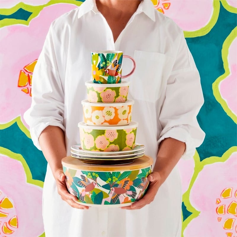 Togetherness Birdsong Bamboo Salad Bowl