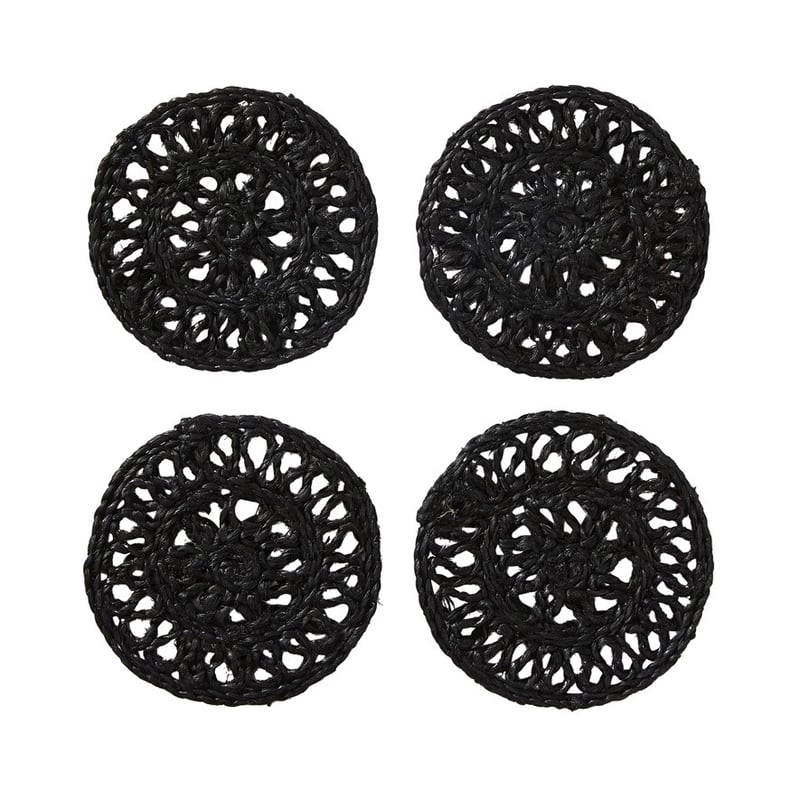Makemo Black Loop Pack of 4 Coasters