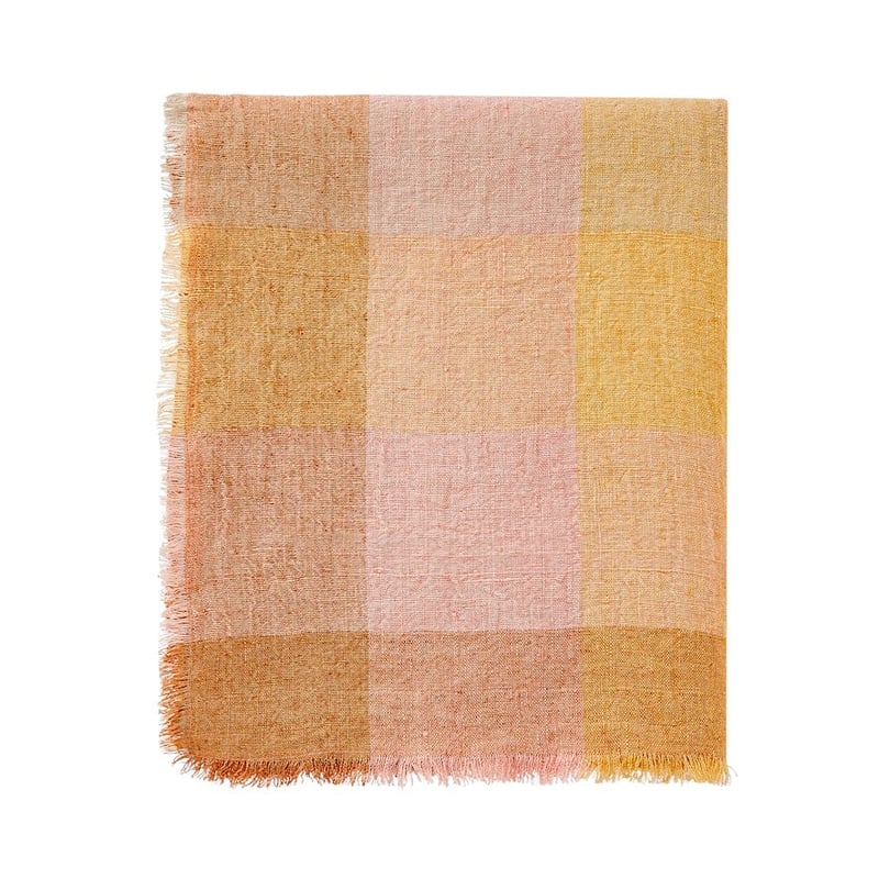 Rae Malmo Earth Check Linen Tablecloth