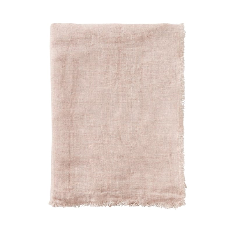 Malmo Nude Pink Linen Tablecloth