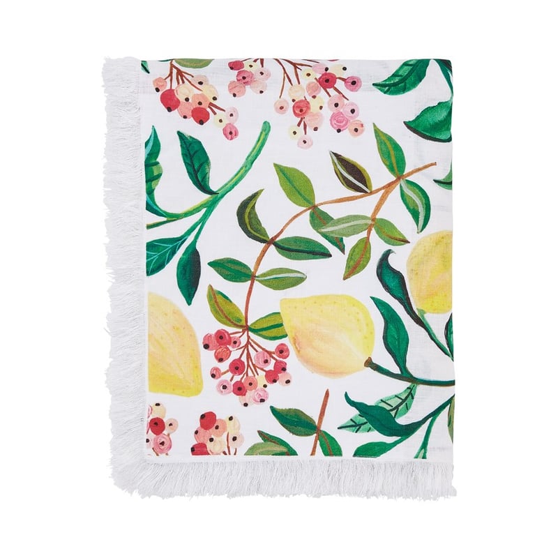 Togetherness Backyard Harvest Linen Tablecloth