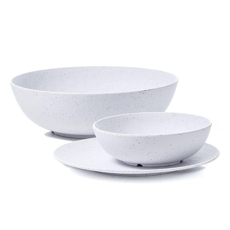 Marine Melamine Grey Fleck Tableware