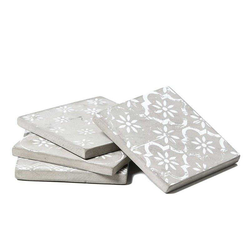 Hazel Concrete Coaster Set 4 Pack