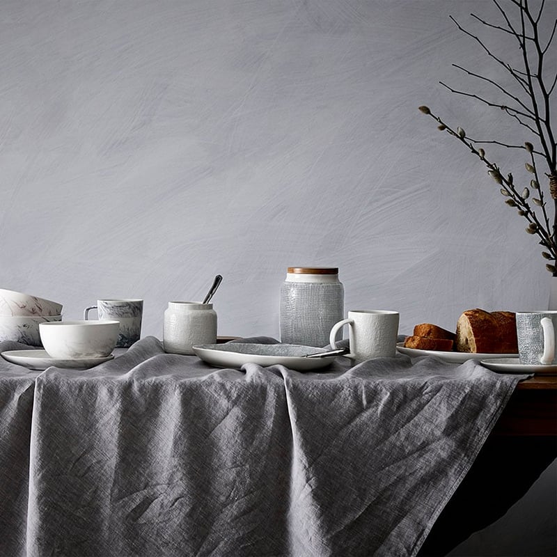 Marle Marble Canister White
